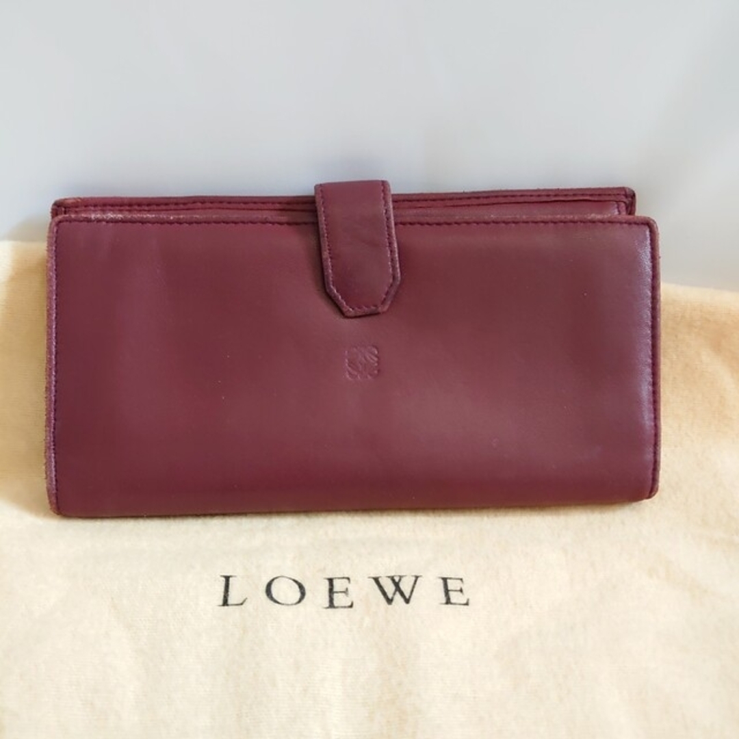 LOEWE 長財布 ボルドー