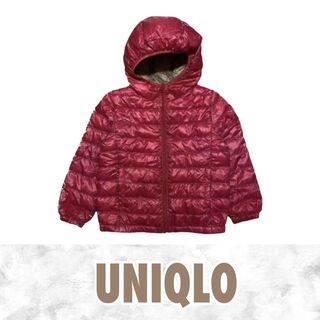 ユニクロ(UNIQLO)のUNIQLO キッズジャケット 上着 女児 ピンク ダウンジャケット(ジャケット/上着)