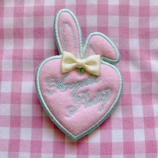 AngelicPretty BunnyTag ネックレス 濃ピンク