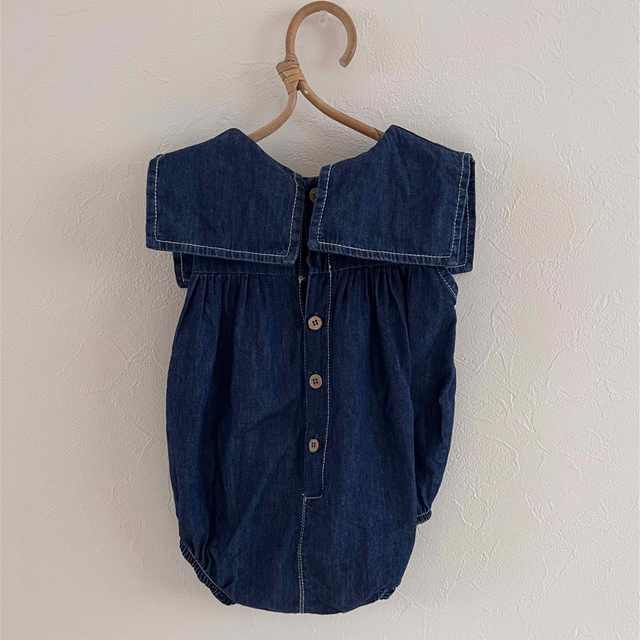 Caramel baby&child (キャラメルベビー&チャイルド)の1+in the family  AIDEN denim キッズ/ベビー/マタニティのベビー服(~85cm)(ロンパース)の商品写真