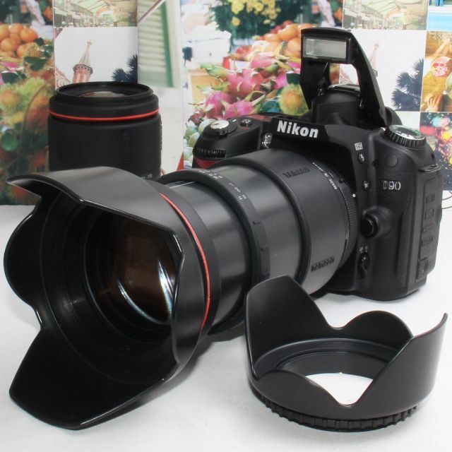 日本製国産 ️新品カメラバッグ付き ️Nikon D90 超望遠ダブルレンズ ️ 新品高品質