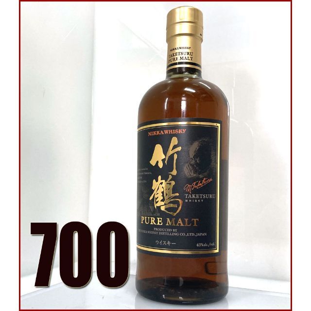 未開栓☆ 竹鶴 / 700ml □ 旧 ラベル シングルモルトウイスキー ニッカ-