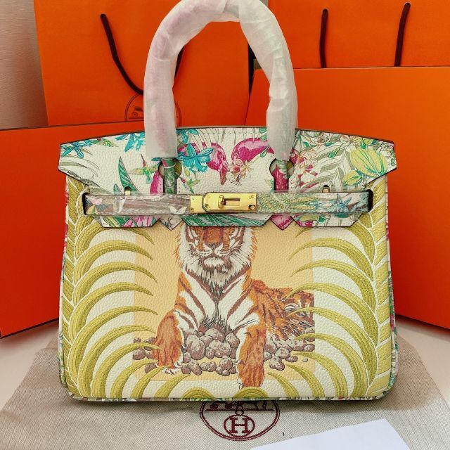ご予約品】 Hermes - ❤️本革トコバック・タイガー&フラミンゴ