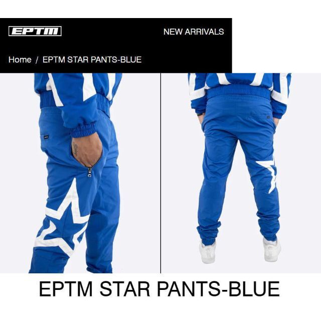 EPTM - EPTM エピトミ スターナイロンセットアップ ブルー XLの通販 by