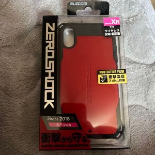 エレコム(ELECOM)のエレコム iPhone XR ZEROSHOCK スタンダード レッド PM-A(モバイルケース/カバー)