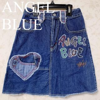 M39 ANGEL BLUE 当時物！ブルーデニムのミニスカート　キッズLL