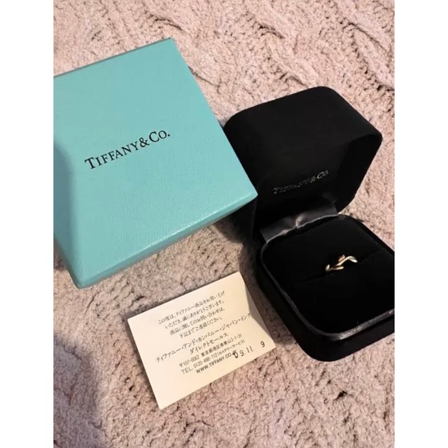 独創的 Tiffany リング 9号 バンド リーフ オリーブ ティファニー - Co