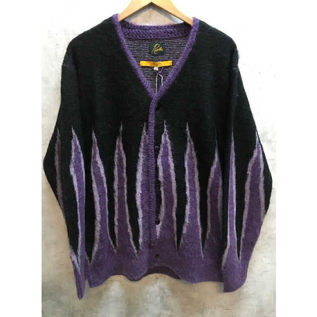 新品未使用の商品SNeedles × UNION MOHAIR CARDIGAN ニードルズ ユニオン モヘヤカーディガン LQ468 ブラック【004】【岩】