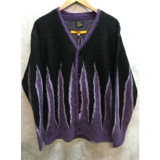 ニードルス(Needles)のNeedles × UNION MOHAIR CARDIGAN ニードルズ ユニオン モヘヤカーディガン LQ468 ブラック【中古】【004】【岩】(カーディガン)