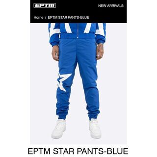 EPTM - EPTM エピトミ スターナイロンパンツ ブルー XL