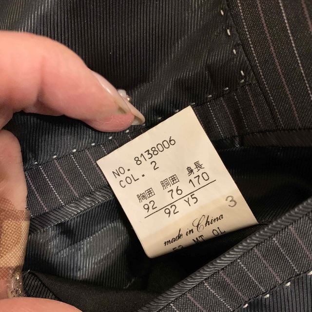 ⭐︎美品 メンズ スーツ Y5 黒 ストライプ 阪急百貨店の通販 by ゆうこ