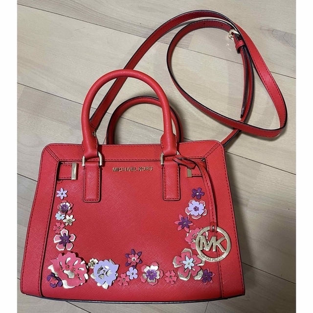 MICHAEL KORS フラワーモチーフ 花柄 ハンドバッグ　ショルダーバッグ