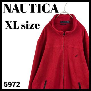 ノーティカ(NAUTICA)のNAUTICA ノーティカ ジップアップ フリース ブルゾン 赤 レッド XL(ブルゾン)