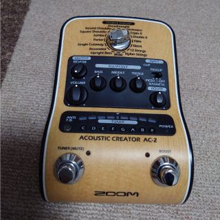 ズーム(Zoom)のZOOM AC-2 アコースティックプリアンプ(エフェクター)