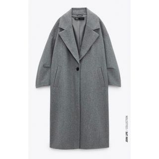 新品タグ付2万5千円！ZARA ザラ＊ポケット付きオーバーサイズコート　XL