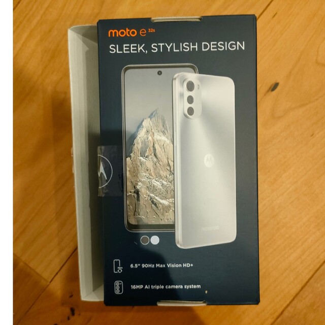 Motorola(モトローラ)の【新品】moto e32s　スレートグレー　SIMフリー スマホ/家電/カメラのスマートフォン/携帯電話(スマートフォン本体)の商品写真