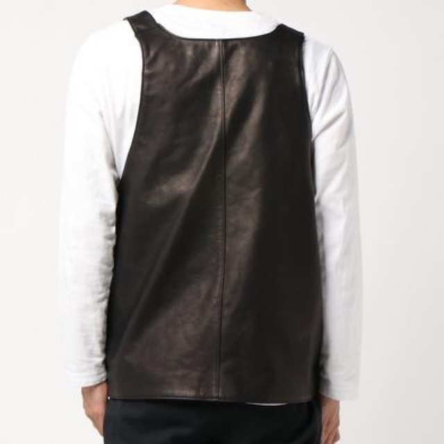 blackmeans FLAGSTUFF Leather Vest レザーの通販 by ちゅらさん blackmeans FLAGSTUFF Leather Vest レザーの通販 by ちゅらさん