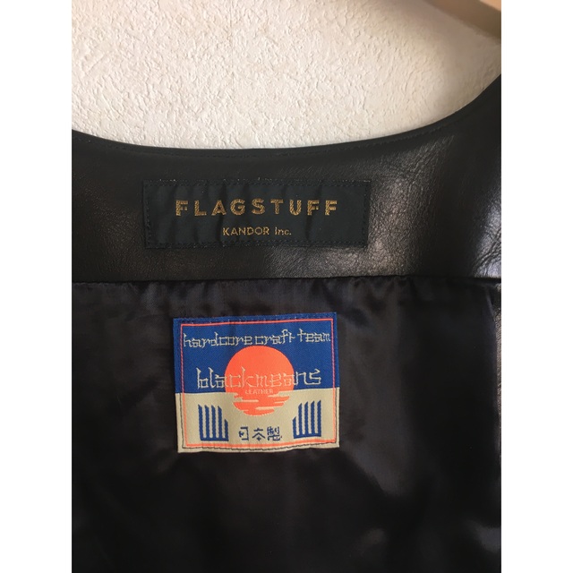 blackmeans  FLAGSTUFF Leather Vest レザー