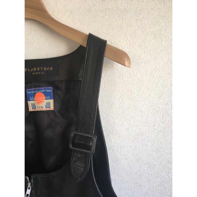 blackmeans FLAGSTUFF Leather Vest レザーの通販 by ちゅらさん blackmeans FLAGSTUFF Leather Vest レザーの通販 by ちゅらさん