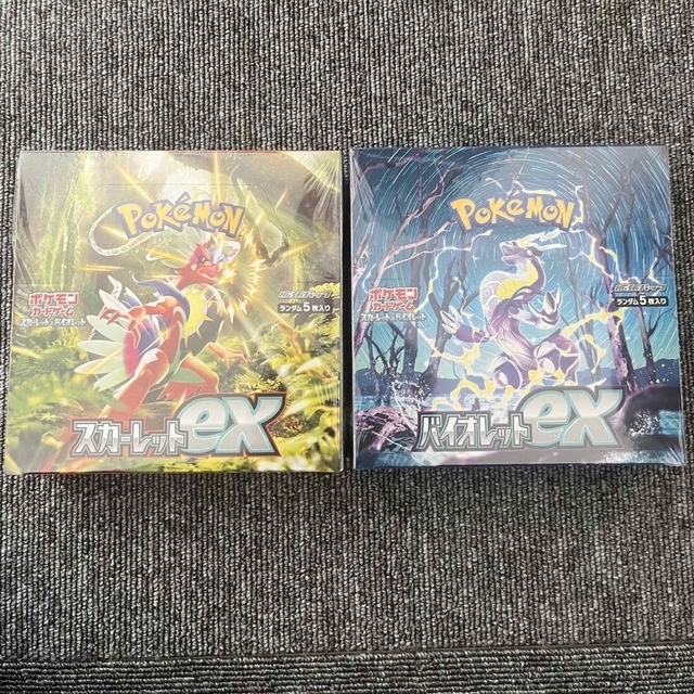 ポケモンカード スカーレットex バイオレットex シュリンク付き 各1BOX