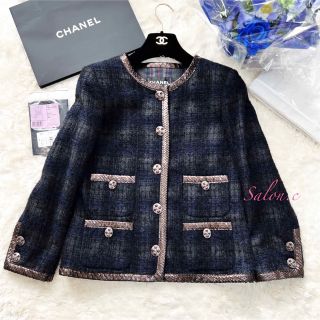 CHANEL - CHANEL シャネル ツイード ジャケット 42の通販 by H