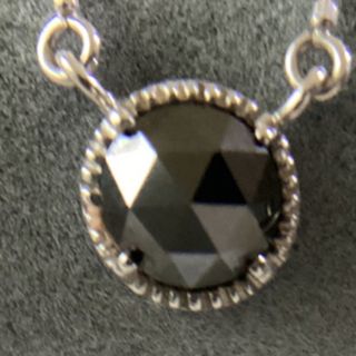 K18 WG   ブラックダイヤモンド 0.5ct ネックレス 43cm(ネックレス)