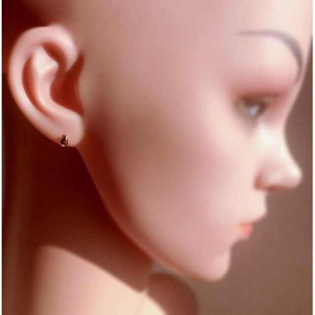 18K ピアス 刻印 刻印あり 18KYG 18金 ドロップ S