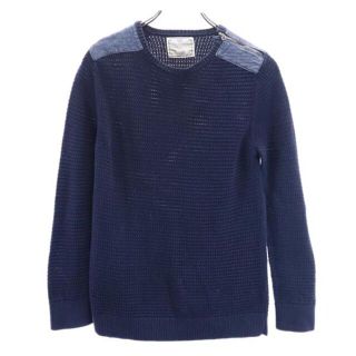 ザラ(ZARA)のザラ ニット 11-12 紺系 ZARA 長袖 セーター キッズ 【中古】  【230211】(ジャケット/上着)