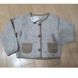 グローバルワーク(GLOBAL WORK)の【新品】GLOBAL  WORK ノーカラージャケット/女の子110-120cm(ジャケット/上着)