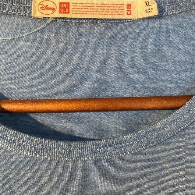 UNIQLO(ユニクロ)のUNIQLO 半袖 Tシャツ カットソー ブルー バズ トイストーリー【XL】 レディースのトップス(Tシャツ(半袖/袖なし))の商品写真
