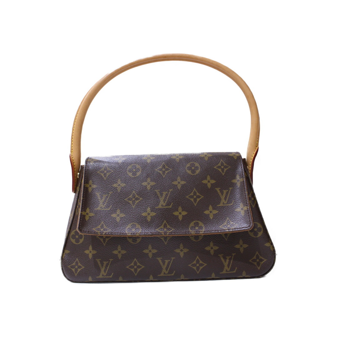 【布袋あり】LOUIS VUITTON　ミニ・ルーピング　M51147　モノグラム　ハンドバッグ　レディース　廃盤　シンプル　ギフト　プレゼント包装可