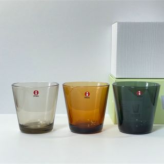 イッタラ(iittala)のイッタラ　カルティオ　ブラウン　リネン　ダークグレー(タンブラー)