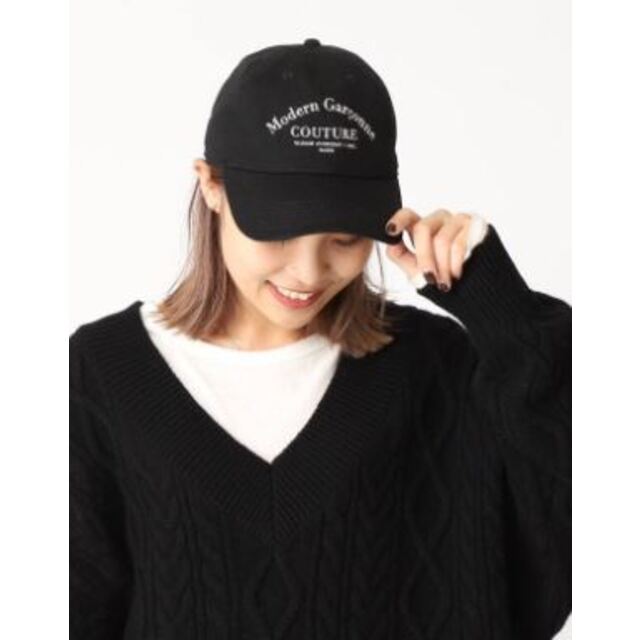 DEUXIEME CLASSE(ドゥーズィエムクラス)の2021AW Deuxieme Classe ドゥーズィエムクラス Modern Garconne CAP/ブラック キャップ 帽子-.【2400013200158】 レディースの帽子(キャップ)の商品写真