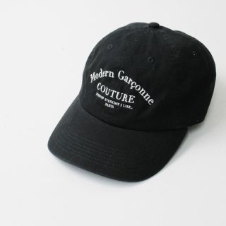 ドゥーズィエムクラス(DEUXIEME CLASSE)の2021AW Deuxieme Classe ドゥーズィエムクラス Modern Garconne CAP/ブラック キャップ 帽子-.【2400013200158】(キャップ)