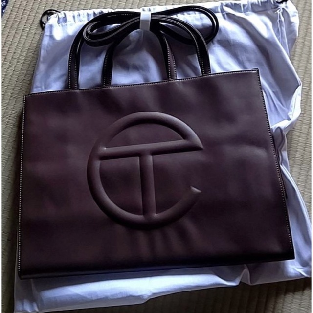 テルファー　telfar ラージ　shopping bag Chocolate