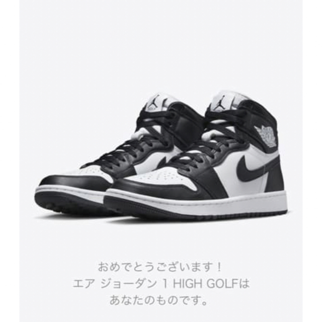 27.0 Nike Air Jordan 1 High Golf "Panda"