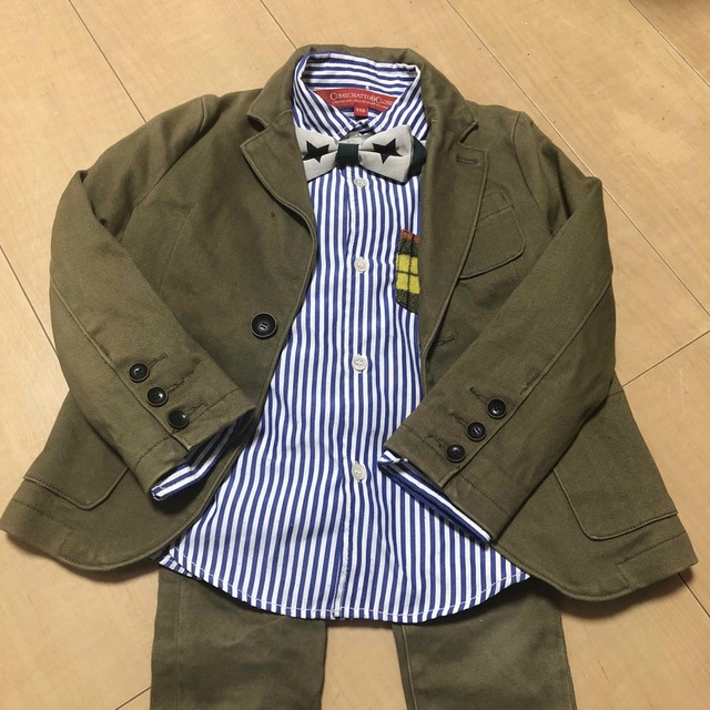 FITH(フィス)のカムチャット&クロゼットスーツ4点セット110 キッズ/ベビー/マタニティのキッズ服男の子用(90cm~)(ドレス/フォーマル)の商品写真