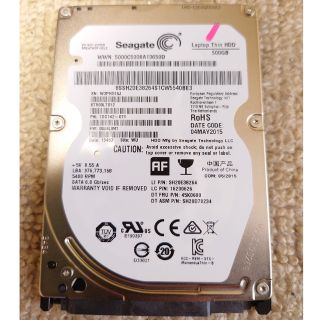 Seagate 2.5インチ　HDD500GB(PCパーツ)