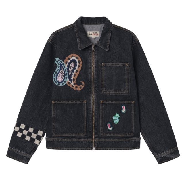 STUSSY NOMA DENIM ZIP WORK JACKET