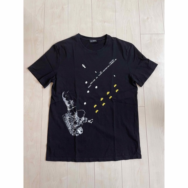 RAF SIMONS ラフシモンズ 22SS OVER-SIZED TECHNO PIERCER T-SHIRT オーバーサイズ 半袖 プリントTシャツ 221‐M120 ホワイト