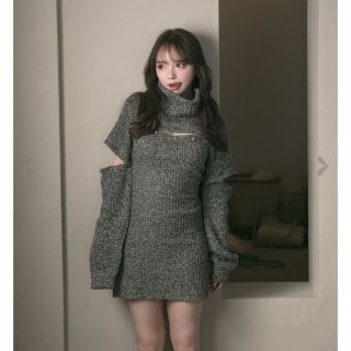 curve arm onepiece meltthelady FREE SIZE ワンピース 値打ち品 Melt