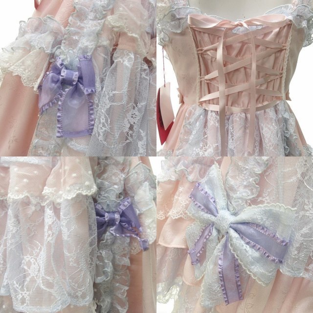 Angelic Pretty(アンジェリックプリティー)のアンジェリックプリティー ジェラートパーティフリル ジャンパースカート タグ付き レディースのワンピース(その他)の商品写真