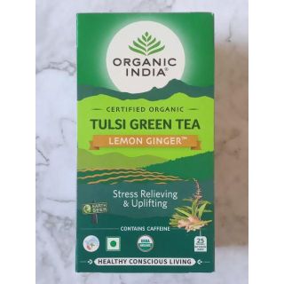 オーガニックインディア　トゥルシー　Green tea Lemon Ginger(茶)