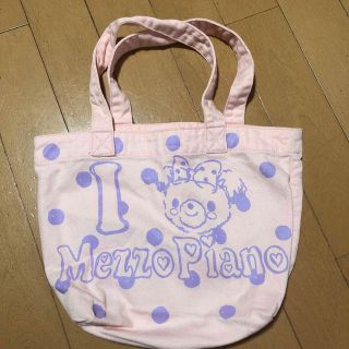 メゾピアノ(mezzo piano)の(未使用品)メゾピアノミニトートバッグ(Switch入ります)ポンポワン(トートバッグ)