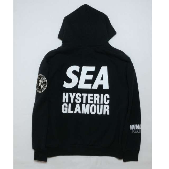 HYSTERIC GLAMOUR × WIND AND SEA パーカー黒 M