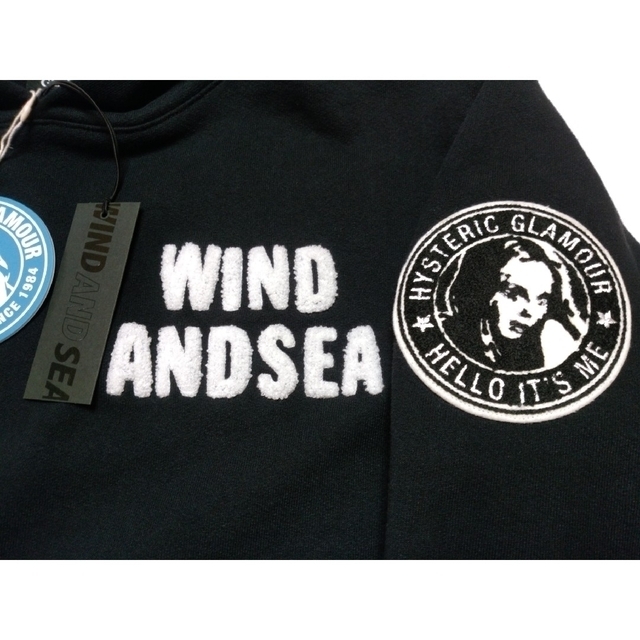 HYSTERIC GLAMOUR WIND AND SEA パーカー 黒 M