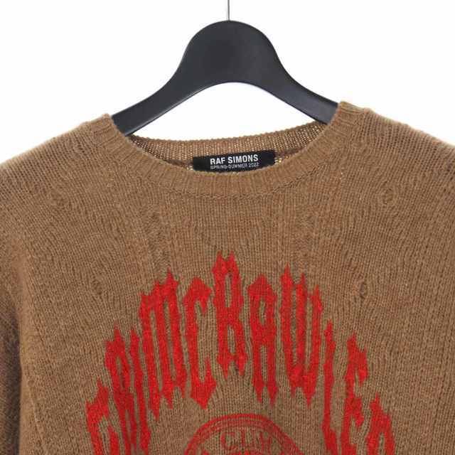 RAF SIMONS 22SS オーバーサイズ フロントプリント ニット