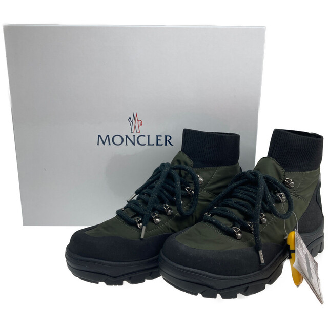 ●●MONCLER クレメントブーツ TG42 カーキ×ブラック