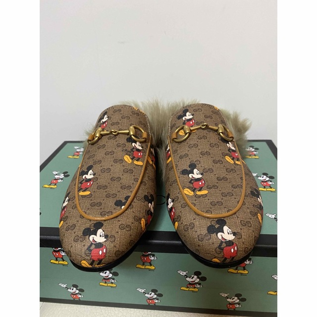 Gucci(グッチ)の新品未使用 GUCCI×Disney プリンスタウン ミッキー 36 レディースの靴/シューズ(サンダル)の商品写真