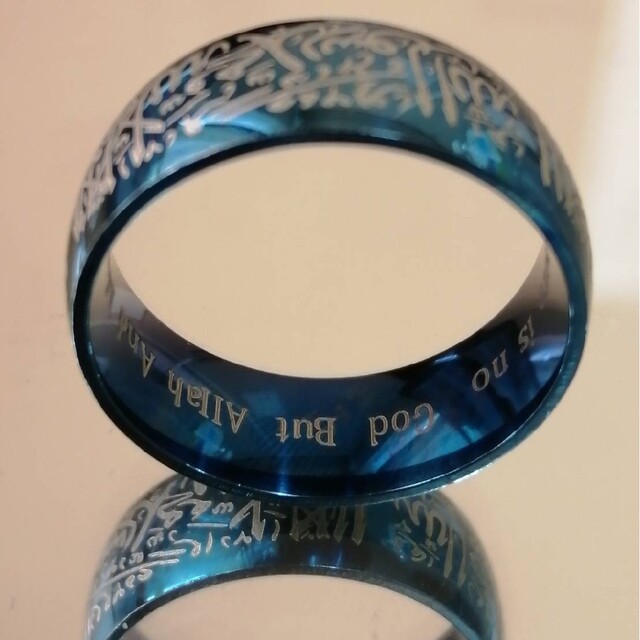 【SALE】リング メンズ アクセサリー ブルー おしゃれ 青色 指輪 20号 レディースのアクセサリー(リング(指輪))の商品写真